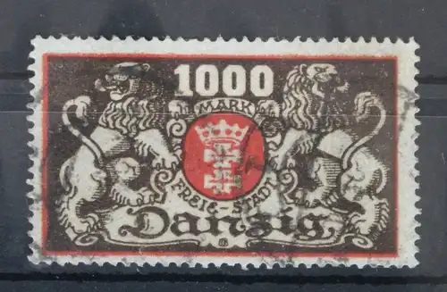 Danzig 121 gestempelt geprüft Infla Berlin #VZ413