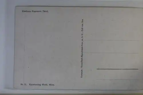 AK Gasthaus Kapruner Törl Künstlerkarte #PK517