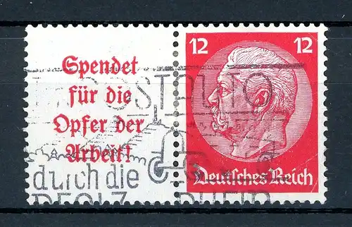 Deutsches Reich Zusammendrucke W 61 gestempelt #JM026