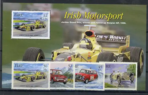 Irland 1323-1326, Block 38 postfrisch Auto #HK893