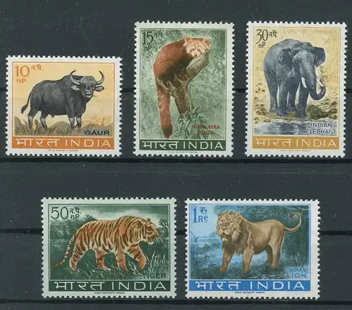 Indien 358-362 postfrisch Tiere #JM512