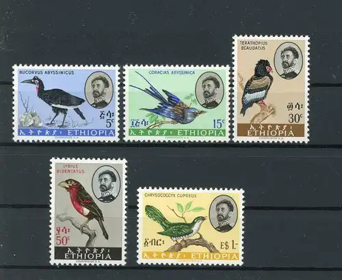 Äthiopien 425-429 postfrisch Vögel #JM528