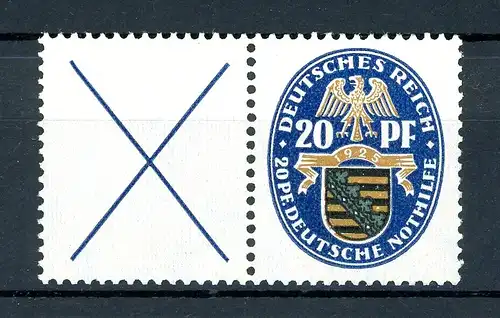 Deutsches Reich Zusammendruck W 20.1 postfrisch #GJ482