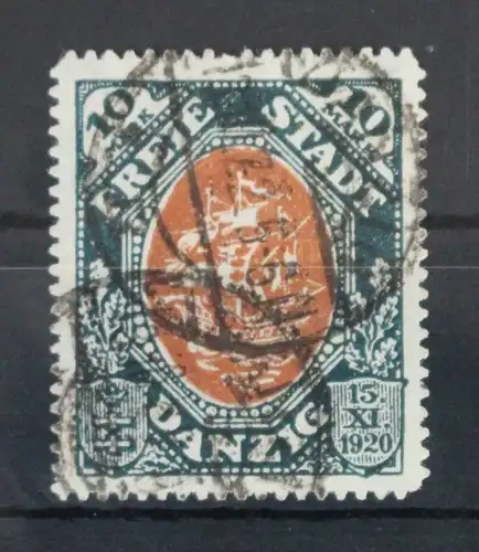 Danzig 62 gestempelt geprüft Infla Berlin #VZ389