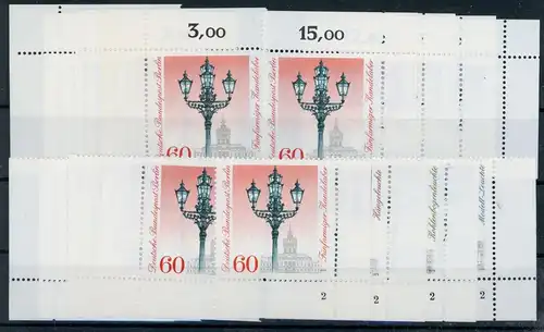 Berlin 603-606 postfrisch alle 4 Ecken, Form Nr. 2, Laterne #HK590