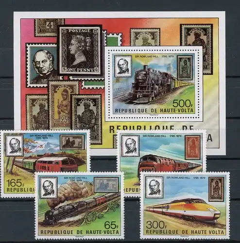 Obervolta 755-758, Block 53 postfrisch Rowland Hill #JM555
