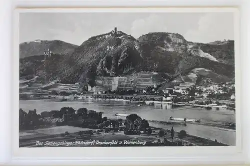 AK Siebengebirge Rhöndorf, Drachenfels u. Wolkenburg 1937 #PK547