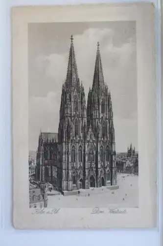 AK Köln am Rhein Dom - Westseite 1927 #PK581