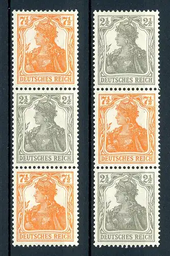 Deutsches Reich Zusammendruck S 12 + S 14 a mit Falz #JM012