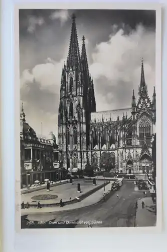 AK Köln a. Rh. Dom und Domhotel von Süden 1938 #PK578