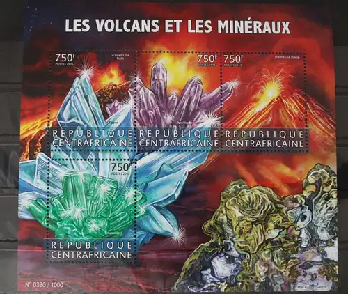 Zentralafrikanische Republik 5820-5823 postfrisch als Kleinbogen #WE213