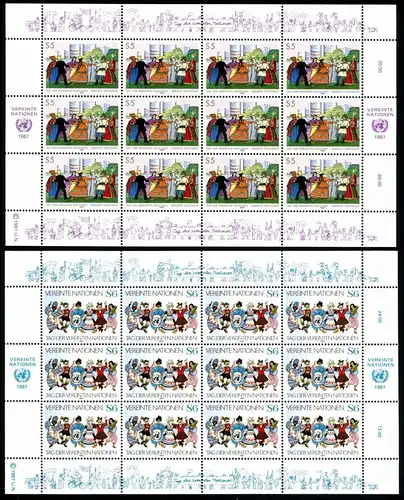 UNO Wien Kleinbögen 75-76 postfrisch #JM043