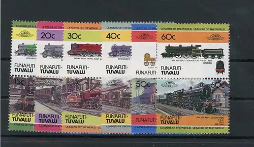 Tuvalu Funafuti 1-12 postfrisch Eisenbahn #IX244