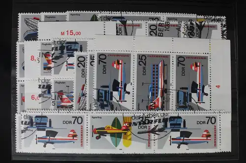 DDR W Zd 445 - W Zd 452 und S Zd 202 - S Zd 209 gestempelt Zusammendrucke #VY865