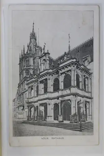 AK Köln am Rhein Rathaus 1912 #PK617