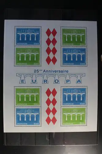 Monaco Block 26 mit 1622-1623 postfrisch Europa CEPT #WE121