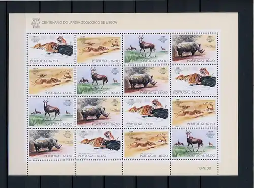 Portugal ZD Bogen 1617-1620 postfrisch Wildtiere #JE619