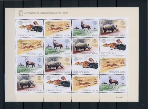 Portugal ZD Bogen 1617-1620 postfrisch Wildtiere #JE619