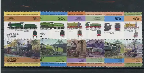 Tuvalu - Nanumea 1-12 postfrisch Eisenbahn #IX243