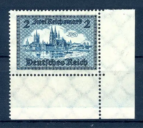 Deutsches Reich 440 Eckrand mit Falz #JM044