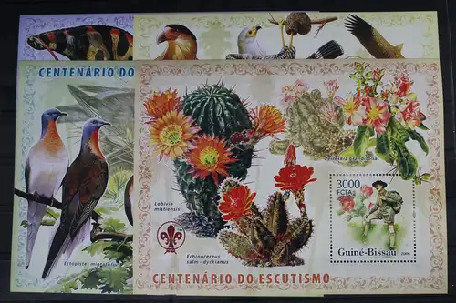 Guinea-Bissau Block 566-569 mit 3407-3410 postfrisch als Blockausgabe #WD716