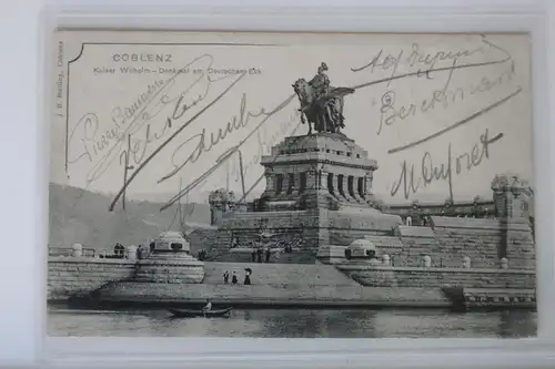 AK Koblenz Kaiser Wilhelm Denkmal am Deutschen Eck 1902 #PK647