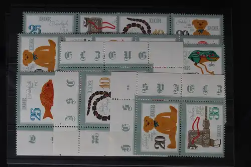 DDR W Zd 517 - W Zd 519 und S Zd 229 - S Zd 234 gestempelt Zusammendrucke #VY897