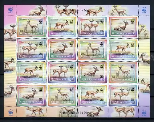 Niger ZD Bogen 1460-1463 postfrisch Gazelle #JE618