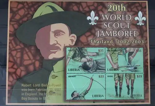 Liberia 4632-4635 postfrisch als Kleinbogen #WE223