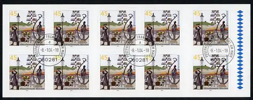 Bund Markenheftchen MH 53 I gestempelt Frankfurt #HK632