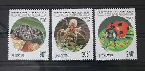 Kongo (Brazzaville) 1417-1419 postfrisch Tiere #WF073