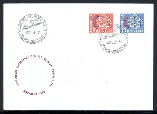 Schweiz 681-82 Ersttagesbrief/FDC #JM058