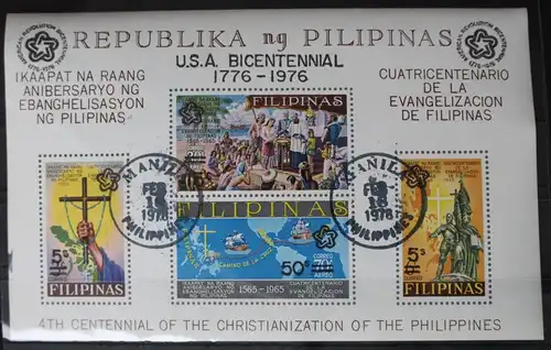Philippinen Block 9a mit 1172-1175 gestempelt #WH047