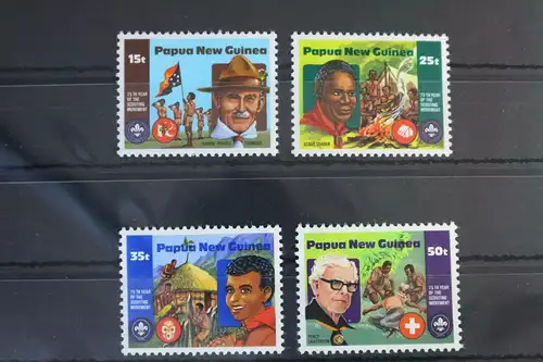 Papua-Neuguinea 427-430 postfrisch Pfadfinder #WE016