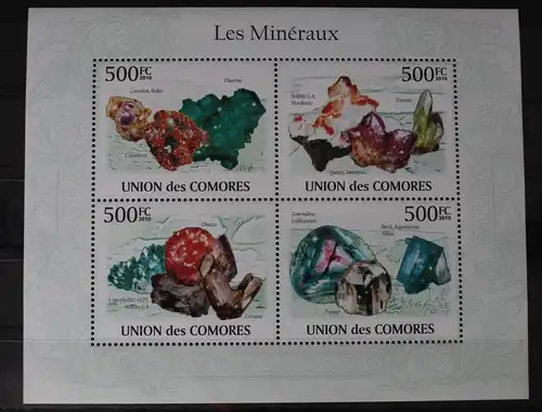 Komoren 2632-2635 postfrisch als Kleinbogen #WE216