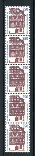 Bund Rollenmarken 5er Streifen 1746 postfrisch mit Nr. 80 #JM113