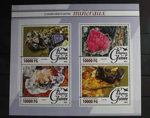 Guinea 11656-11659 postfrisch als Kleinbogen #WD428