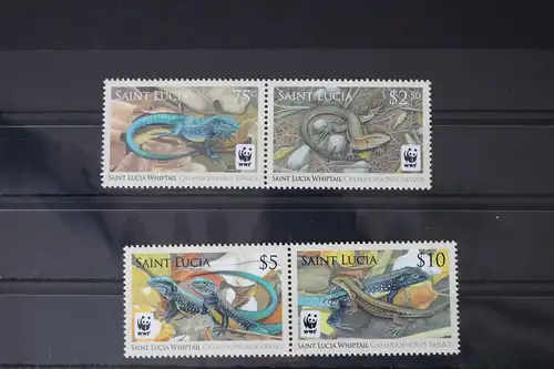 St. Lucia 1275-1278 postfrisch Reptilien #WC956