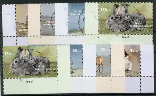 Bund 2630-2633 Berlin, Ecken 3+4 Ersttagssonderstempel #GK439