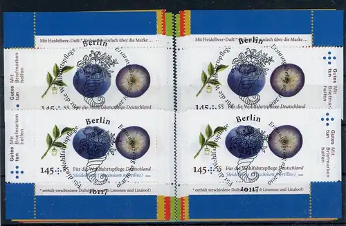 Bund 2769-2772 alle 4 Ecken, Obst Ersttagssonderstempel #HK596