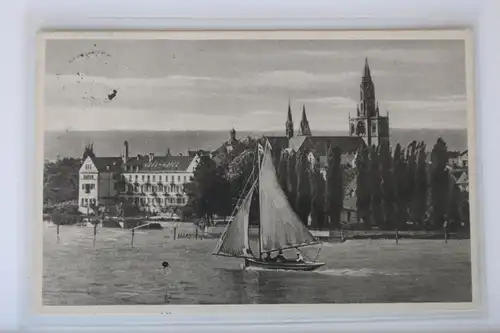 AK Konstanz Münster und Inselhotel 1914 #PK644