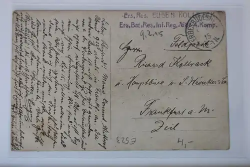 AK Deutschland Porträtkarte - Soldaten Feldpost 1915 #PK691
