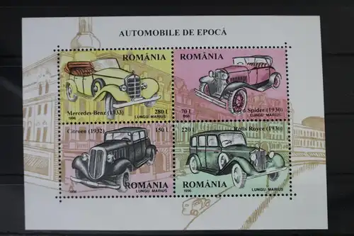Rumänien Block 303 mit 5219-5222 postfrisch Automobile #WF078