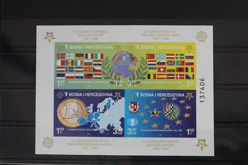 Bosnien und Herzegowina Block 27 B mit 419-422 postfrisch #WI220