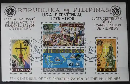 Philippinen Block 9a mit 1172-1175 gestempelt #WH048
