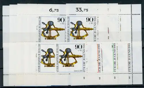 Berlin 641-44 postfrisch alle 4 Ecken, Form Nr. 2 #HK600