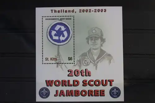St. Kitts Block 44 mit 681 postfrisch Pfadfinder #WI289