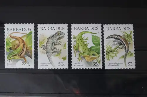 Barbados 697-700 postfrisch Reptilien #WF047