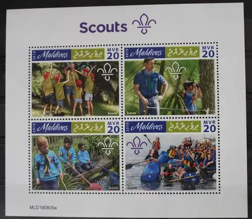 Malediven 8726-8729 postfrisch als Kleinbogen #WI341