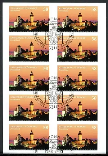 Bund Folienblatt 25 Bonn Ersttagssonderstempel #HK615